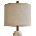 Orren Ellis Topa Lamp Resin/Fabric in White | 26.75 H x 12 W x 12 D in | Wayfair 9759824022F448AAA9D2CB23DD72A41B