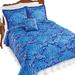 Red Barrel Studio® Arnoult 3-Piece Blue Paisley Comforter Set w/ Accent Pillow /Polyfill/Microfiber in Blue/Navy | Wayfair