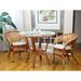 Bay Isle Home™ Laurens Round 37.5" Dining Set Wood/Glass in Brown | 31.5 H x 37.5 W x 37.5 D in | Wayfair 3CD26B5939A14A9D9698351E78CD636F