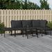 Latitude Run® Metal 5 - Person Seating Group w/ Cushions Metal in Gray | Outdoor Furniture | Wayfair 49920D36766E44F48A989A190051E231