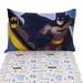 Warner Brothers Batman The Caped Crusader 2 Piece Toddler Sheet Set Polyester in Black/Gray | Wayfair 4519396P