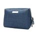 Waterproof Portable Travel Makeup Storage Bag Organizer Container Toiletries Handbag (Navy Blue)