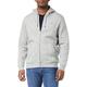 Original Penguin Herren L/S Sticker Pete Full Zip Fleece Hoodie Kapuzenpullover, Rain Heather, XXL