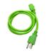 Kentek 4 FT Green 3 Prong AC Power Cable Cord for VIZIO LG SAMSUNG PANASONIC TV LCD Plasma HDTV