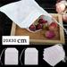 KIHOUT 50pcs Empty Teabags String Heat Seal Filter Paper Herb Loose Tea Bag Clearance