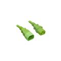 Nippon Labs 18 AWG Power Extension Cable IEC320 C13/C14 18AWG SJT 10A 250V Green 3 ft. Power Cord