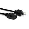 Hosa PWC141.5 Power Cord Iec C13 - Nema 5-15p 1.5