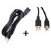 OMNIHIL Replacement (30FT) AC Cord + (8FT) 2.0 USB Cable for Pioneer DJM-S9 2-Channel DJ Mixer for Serato DJ