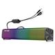 Portable Amplified Speakers RGB Wired Computer Speakers Mini Stereo Sound Bars With USB Linear- Speakers Suitable For PC Desktop Mobile Phone Speakers Wireless Surround Speakers for Soundbar 500