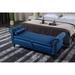 Velvet Multifunctional Storage Rectangular Sofa Stool Buttons Tufted Nailhead Trimmed Solid Wood Legs with 1 Pillow