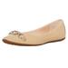Kate Spade Shoes | Kate Spade Pauly Leather Round Toe Ballet Flats Powder Patent -7 | Color: Cream | Size: 7