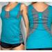 Lululemon Athletica Tops | Lululemon Women's Run Recharge Striped Teal/Gray Tank Top Yoga Size 6 | Color: Gray/Tan | Size: 6