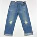 Levi's Jeans | Levis 50s Straight Premium 36x32 Blue Selvedge Red Line Jeans Distressed Hemp | Color: Blue | Size: 36