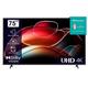 Hisense 75E6KT 190,5cm (75 Zoll) Fernseher, 4K UHD, LED, Smart TV, HDR, Dolby Vision, Triple Tuner DVB-C/S/S2/T/T2, WiFi, Bluetooth, Alexa Built-In, Hotel Mode [2023], schwarz