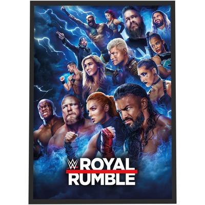 WWE Royal Rumble Lightning Poster - Gerahmt A3 Image