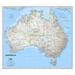 National Geographic Maps Australia Wall Map in Blue | Wayfair RE0620002T