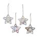 The Holiday Aisle® Festive Constellation Hanging Figurine Ornament Set Fabric in White | 3.8 H x 3.8 W x 0.2 D in | Wayfair