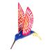 The Holiday Aisle® Griseldis Hummingbird Hanging Figurine Ornament in Blue/Red | 5 H x 2.6 W x 4.1 D in | Wayfair B04D6F610AF0456BB374100049BBF78E