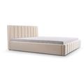 Polsterbett mit Bettkasten boxspring bett 01 - 160x200 - Light Beige (trinity 2)