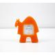 1990s orange acrylic lucite mini picture frame by Habitat - camel / jewel / 5 x 5