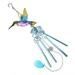 Marbhall Indoor Outdoor Metal Wind Chimes 3D Dragonfly Painted Ornaments for Garden Patio Blue Hummingbird Wind Chimes