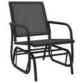 vidaXL Outdoor Glider Chair Patio Rocker Swing Glider Chair Textilene&Steel