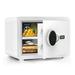 Locksworth Security Safe Box with Inner Light 0.9 Cubic Feet Small Digital Electronic Safes Money Box White