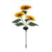 Solar Sunflowers Lights LED Solar Lawn Lamp Waterproof Sunflowers Solar Lights Outdoor for Yard Backyard Patio