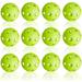 12 Pack Plastic Baseball Practice Baseballs for Hitting Indoor Outdoor Lightweight Balls Baseball Batting Training Green F82327