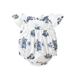 wybzd Infant Baby Girl Romper Summer Floral Ruffle Sleeveless Tie-up Back Bodysuit Outfits