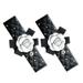 2pcs Car Seat Belt Cover Beautiful Creative Camellia Drill Decor Seat Belt Cover for Woman Lady Girl (Black White Camellia Pattern)
