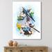 DESIGN ART Designart Two Tit Birds Sitting Near The Nest With Eggs II Traditional Canvas Wall Art Print 8 in. wide x 12 in. high