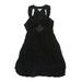 Lavender Label by Vera Wang Cocktail Dress - Party: Black Print Dresses - Women's Size 2