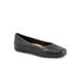 Wide Width Women's Sasha Flat by Trotters in Black (Size 6 W)