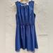 J. Crew Dresses | Jcrew Navy Blue Summer Dress | Color: Blue/Gold | Size: 6