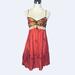Free People Dresses | Free People Silk Floral & Maroon/ Mauve Beaded Festival Dress - Size 6 | Color: Pink/Red | Size: 6