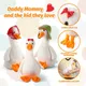 Oie en peluche canard blanc pour enfants jouet en peluche beurre avec son cadeaux pour garçons et