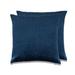Latitude Run® Nuriyah Cotton Blend Throw Square Pillow Cover Cotton Blend in White/Brown | 20 H x 20 W x 0.25 D in | Wayfair