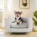 Beka Pet Sofa - Soft Pet Bed with Removable Cushion Cover - Medium Pet - Dark Gray