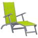 vidaXL Deckchair Patio Lounge Chair Folding Sunbed Cushion Solid Acacia Wood - 65.7" x 22" x 29.5"