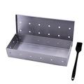 Clean Outdoor BBQ Products Stainless Steel Smoker BOX BBQ Stainless Steel Smoke Box Grill Mat Non Stick Heavy Duty