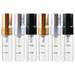 6 Pcs 3ml Scale Spray Bottle Glass Small Empty Spray Bottle Perfume Liquid Dispenser for Make up and Skin Care Use (Golden Silver Black Style)