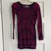 Free People Dresses | Intimately Free People Maroon And Black Body Con Dress Size Medium/Large | Color: Black | Size: M/L