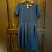 Lularoe Dresses | Guc Lularoe Large Amelia Dress | Color: Blue | Size: L