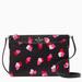 Kate Spade Bags | New Kate Spade Rory Leather Crossbody In Black With Pink, Red & White Hearts | Color: Black/Pink | Size: Os