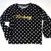 Disney Pajamas | Disney Sleep Top. Sz Girls 8-10. Mickey Mouse. Black White Gold. | Color: Black/White | Size: Girls 8-10