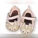 Disney Shoes | Disney Baby Girl Bambi Crib Shoes | Color: Pink/Tan | Size: 0-6 Months