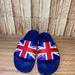 Adidas Shoes | Adidas Adilette Great Britain Slide Sandal Size Youth Size 6 | Color: Blue/Red | Size: 6bb