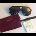 Gucci Accessories | Authentic Gucci Aviator Sunglasses And Velvet Case | Color: Black | Size: Os