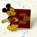 Disney Accessories | Disney Vintage Enamel Mickey Mouse Pin - Purple Letter E | Color: Black/Red | Size: Os